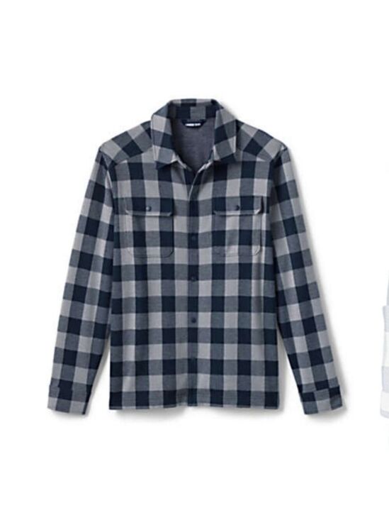 Lands' End Other - Lands End Long Sleeve Brushed Jacquard Shirt